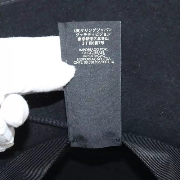 GUCCI Hat Felt XL Black Auth main image 7